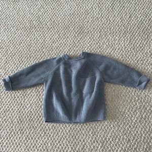 Zara light blue waffle sweater
